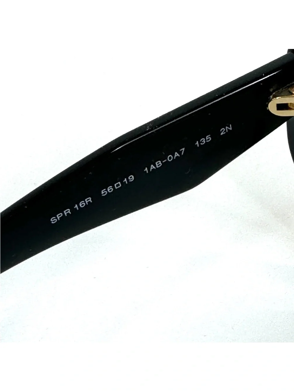 PRADA Sunglasses NEW SPR 16R 1AB-0A7 Black Oversized Cat Eye Hexagon
